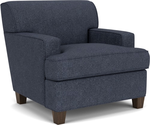 Contemporary Chair with Track Arms
