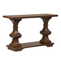 Traditional Sofa Table with Bottom Shelf