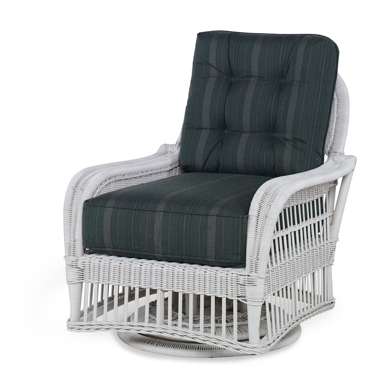 Century Thomas O'Brien Outdoor Wicker Swivel Lounge Chair W/ Button Back