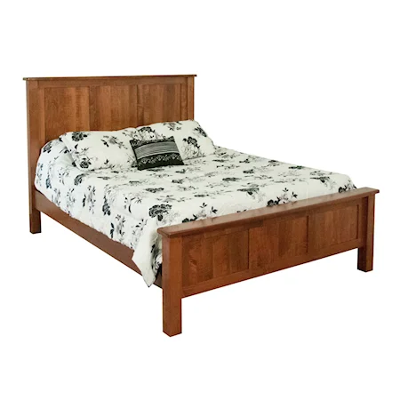 Customizable Shaker Solid Wood Queen Panel Bed