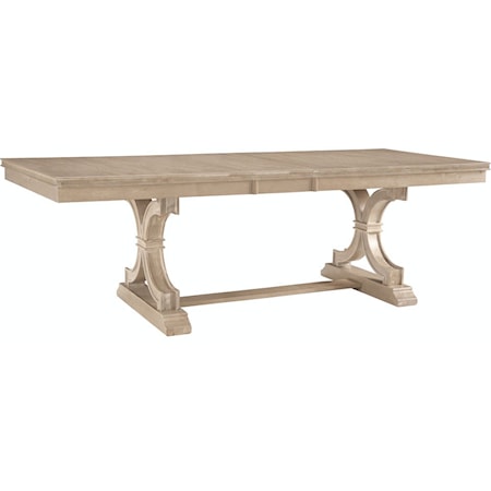 Traditional Sonoma Extension Table Top & Trestle Base