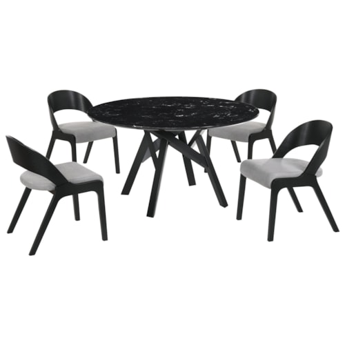 Contemporary 5-Piece Dining Set