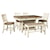 Signature Design by Ashley Furniture Tyler Creek Relaxed Vintage 6-Piece Counter Table with Wine Storage, Stools, and Bench