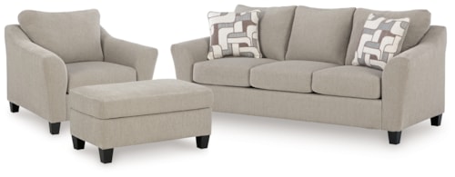 Sofa, Oversized Chair And Ottoman