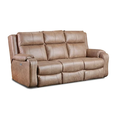 Double Power Reclining Sofa with Heat & Massage