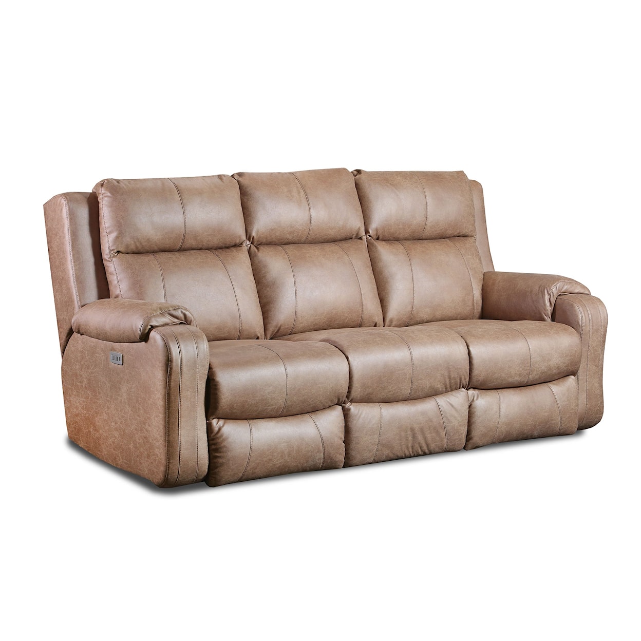 Powell's Motion Contour Power Headrest Double Reclining Sofa