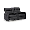 Signature Design by Ashley Furniture Axtellton Power Reclining Loveseat with Console