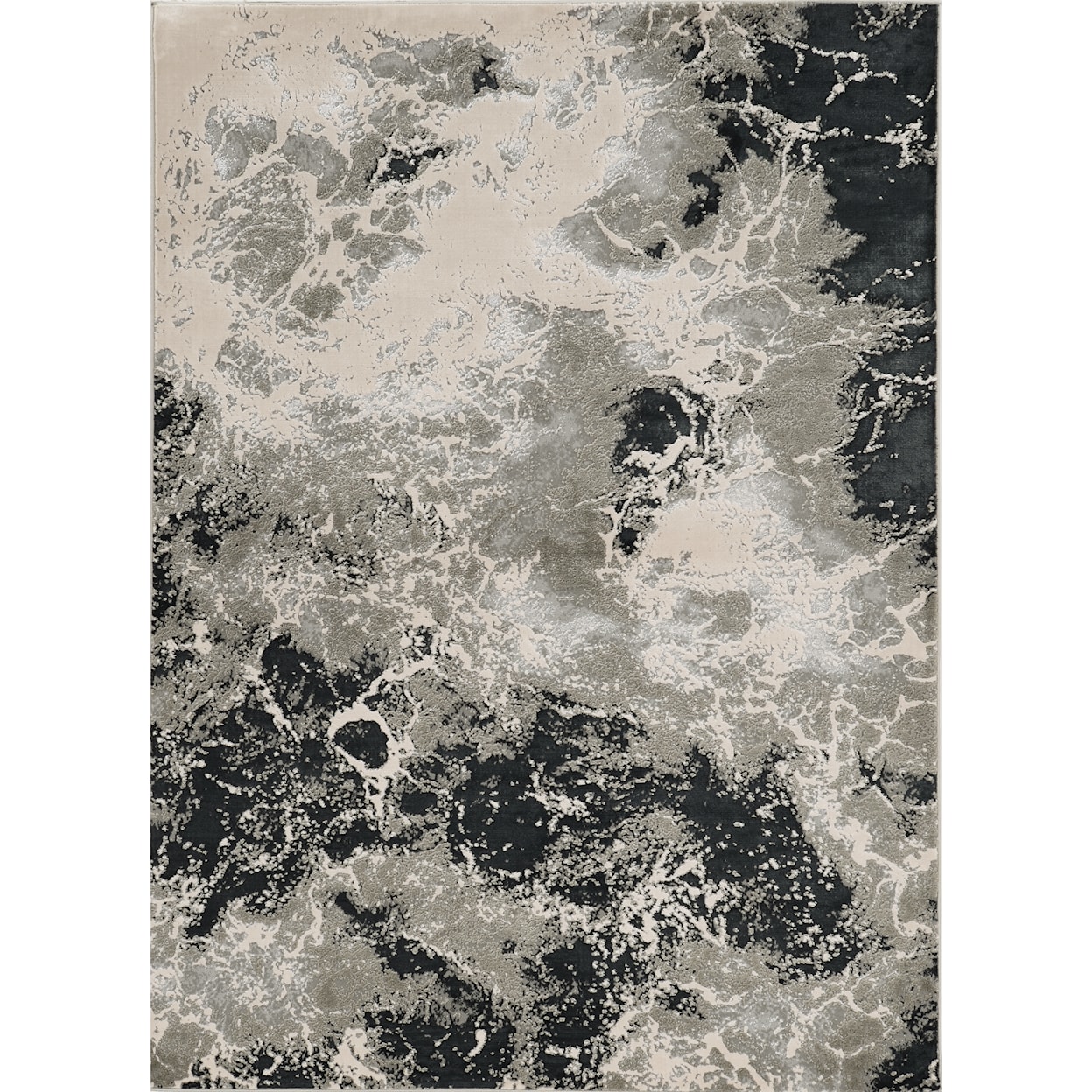 Kas Luna 6'7" x 9'6" Silver Nightscape Rug