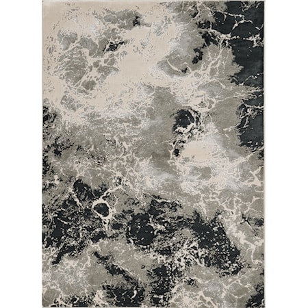 6'7" x 9'6" Silver Nightscape Rug