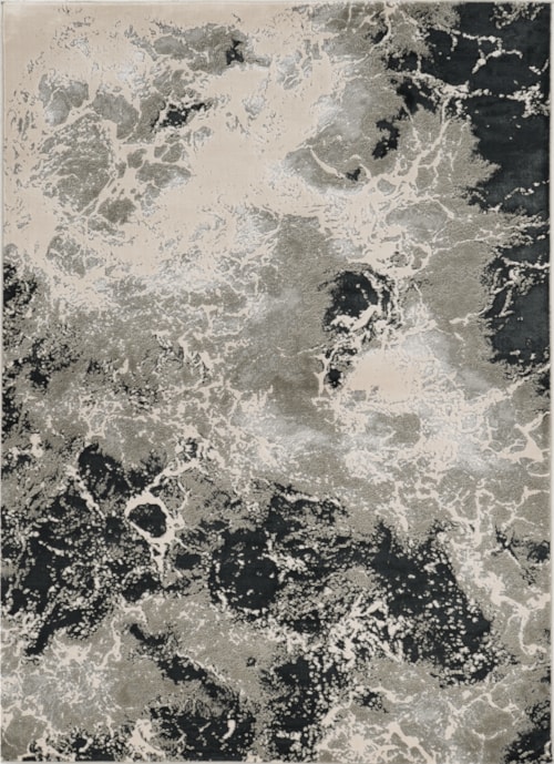6'7" x 9'6" Silver Nightscape Rug