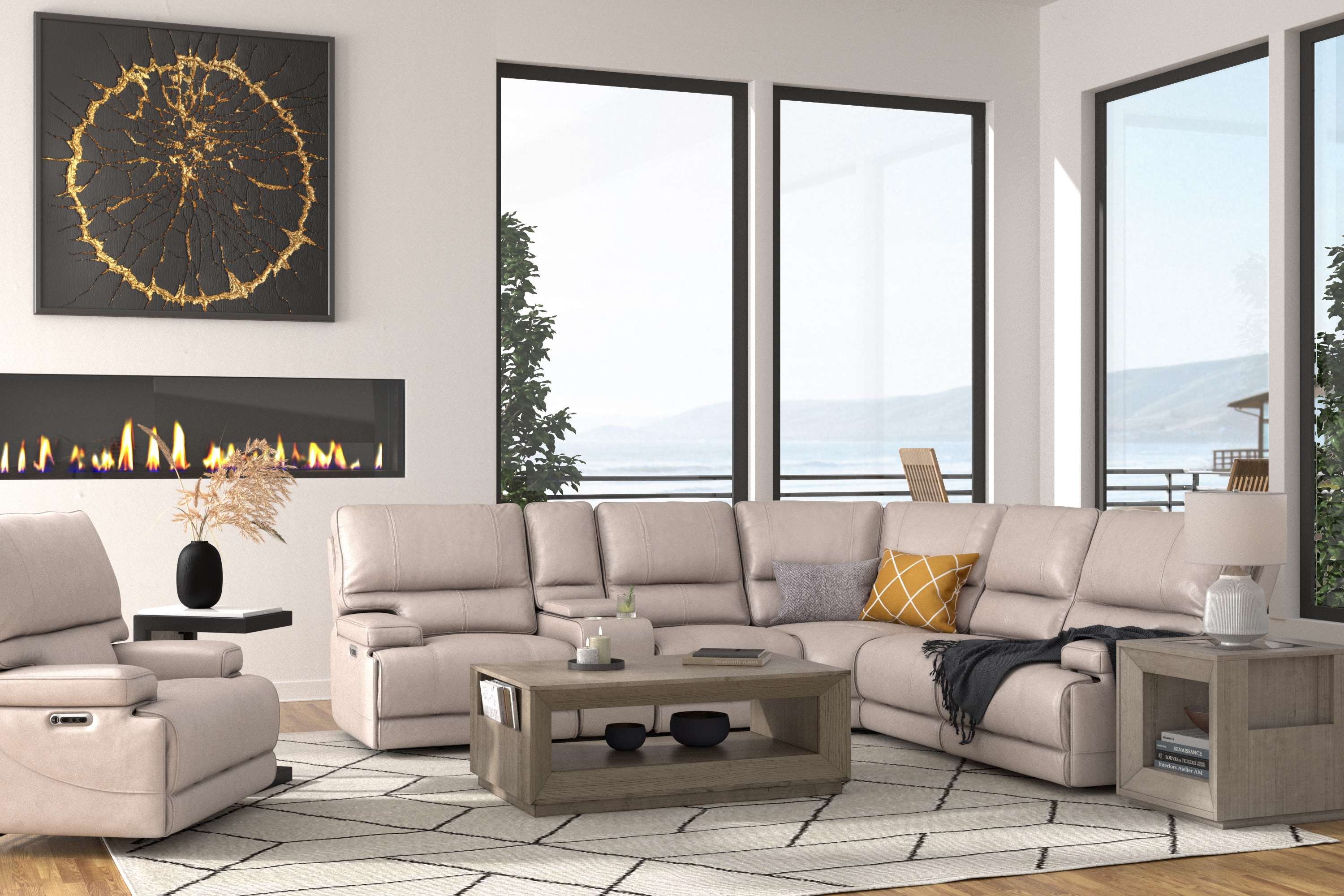 Parker Living Whitman 6-Piece Power Reclining Sectional Sofa