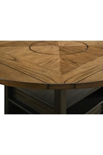 Crown Mark OAKLY Oakly Transitional Counter Height Table with Lazy Susan