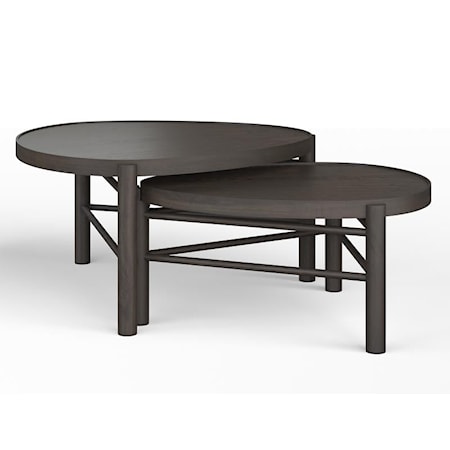 Round Nesting Cocktail Table