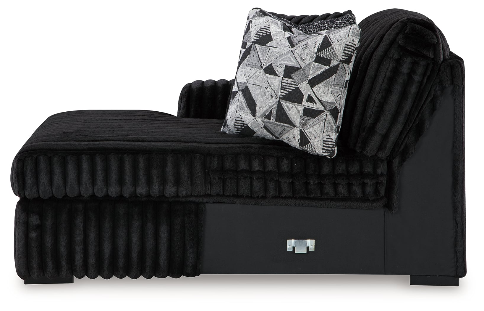 Signature Design by Ashley Midnight-Madness Sectional With Double Chaise And Ottoman