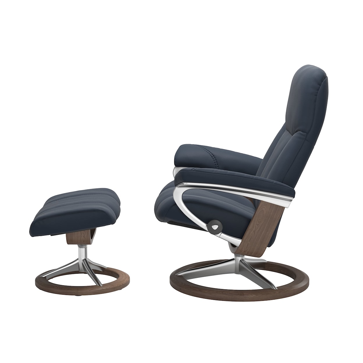 Stressless by Ekornes Consul Large Reclining Chair and Ottoman
