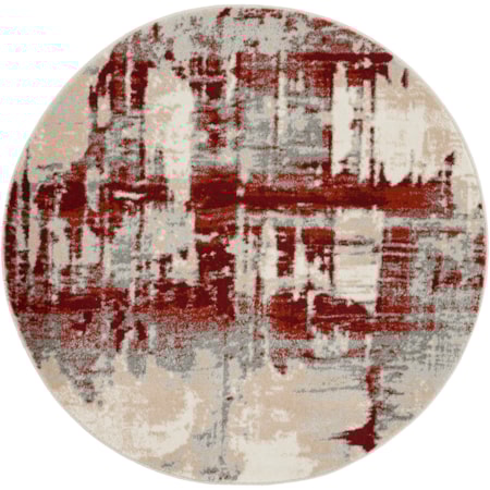 3'10" Round  Rug