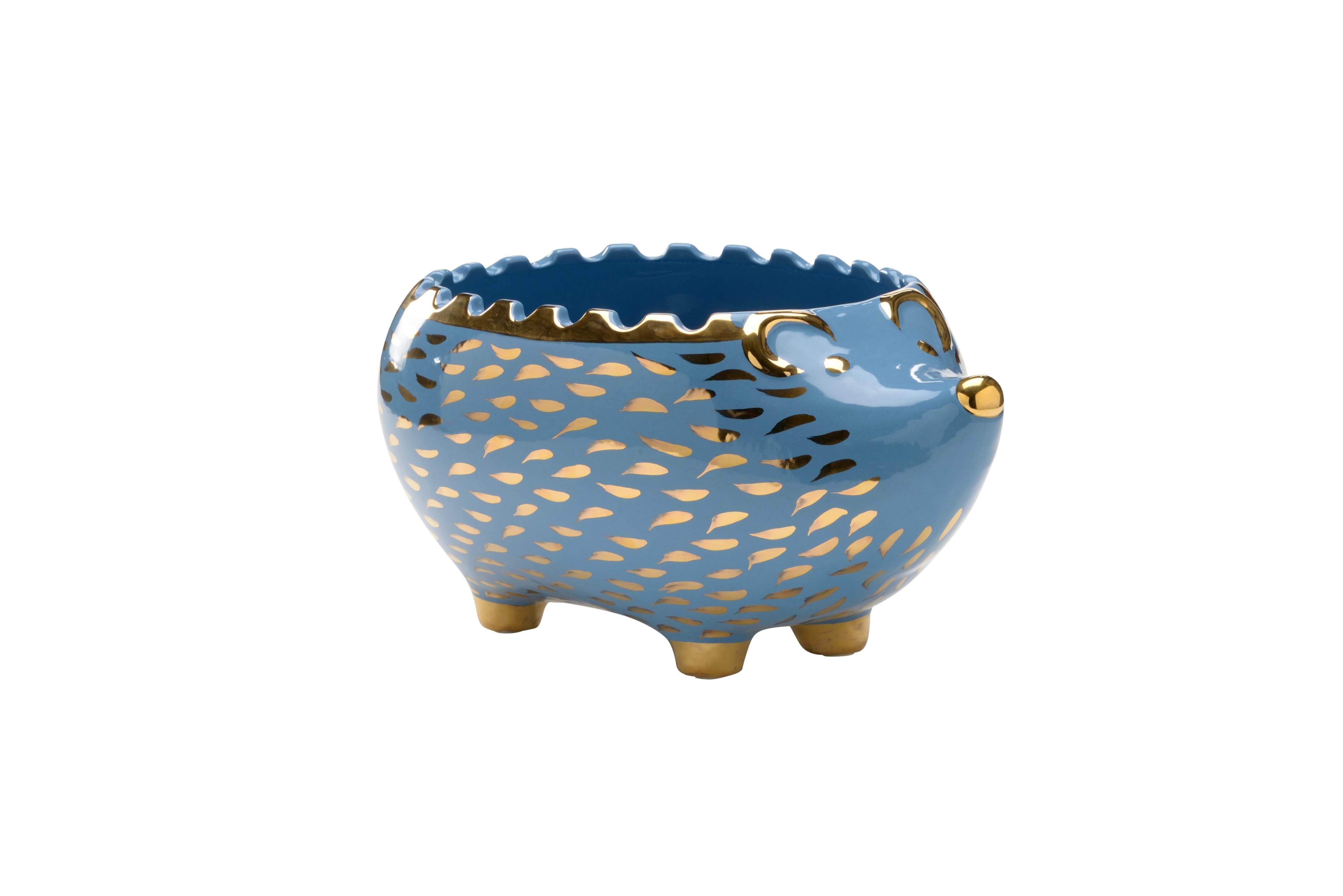 Chelsea House Shayla Copas Hedgehog Bowl - Blue/Gold