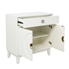 Accentrics Home Accents Mid-Century Modern White Accent Chest