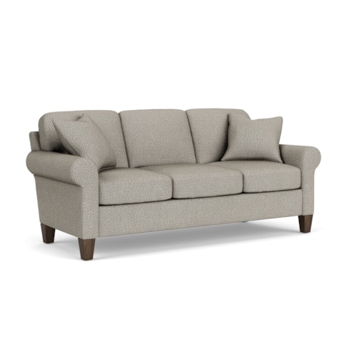 Transitional Sofa with Tapered Legs