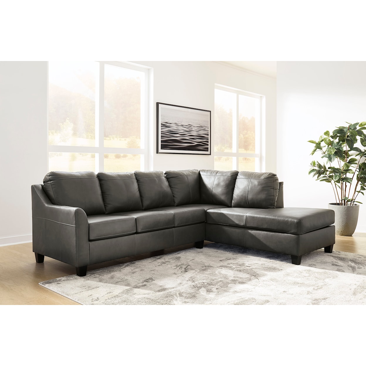 Signature Design by Ashley Valderno 2-Piece Sectional with Chaise