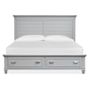 Magnussen Home Charleston Bedroom Complete King Panel Storage Bed