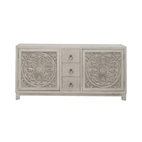 Global 3-Drawer Accent Cabinet with Wire Management