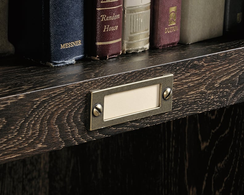 Sauder Barrister Lane 422716 Contemporary Tall Bookcase with Open