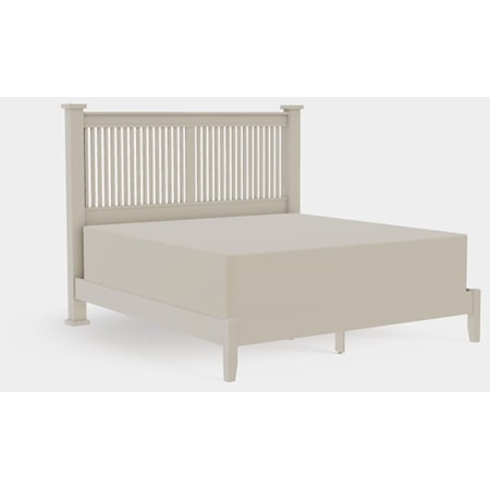 American Craftsman King Prairie Spindle Bed with Low Rails
