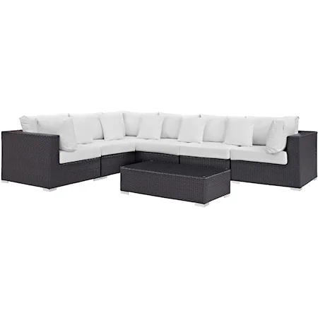 Outdoor 7 Piece Sectional Set