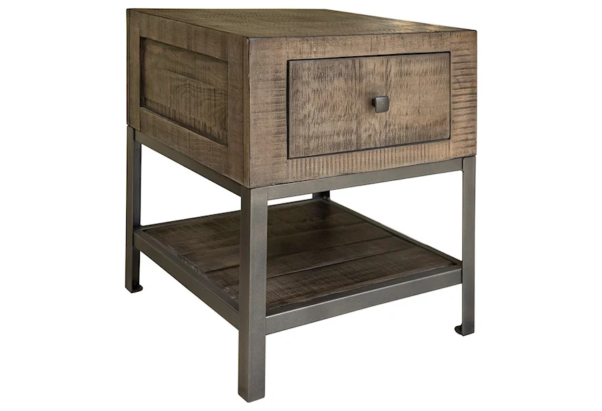 Urban Gray End Table by International Furniture Direct at Darvin Furniture