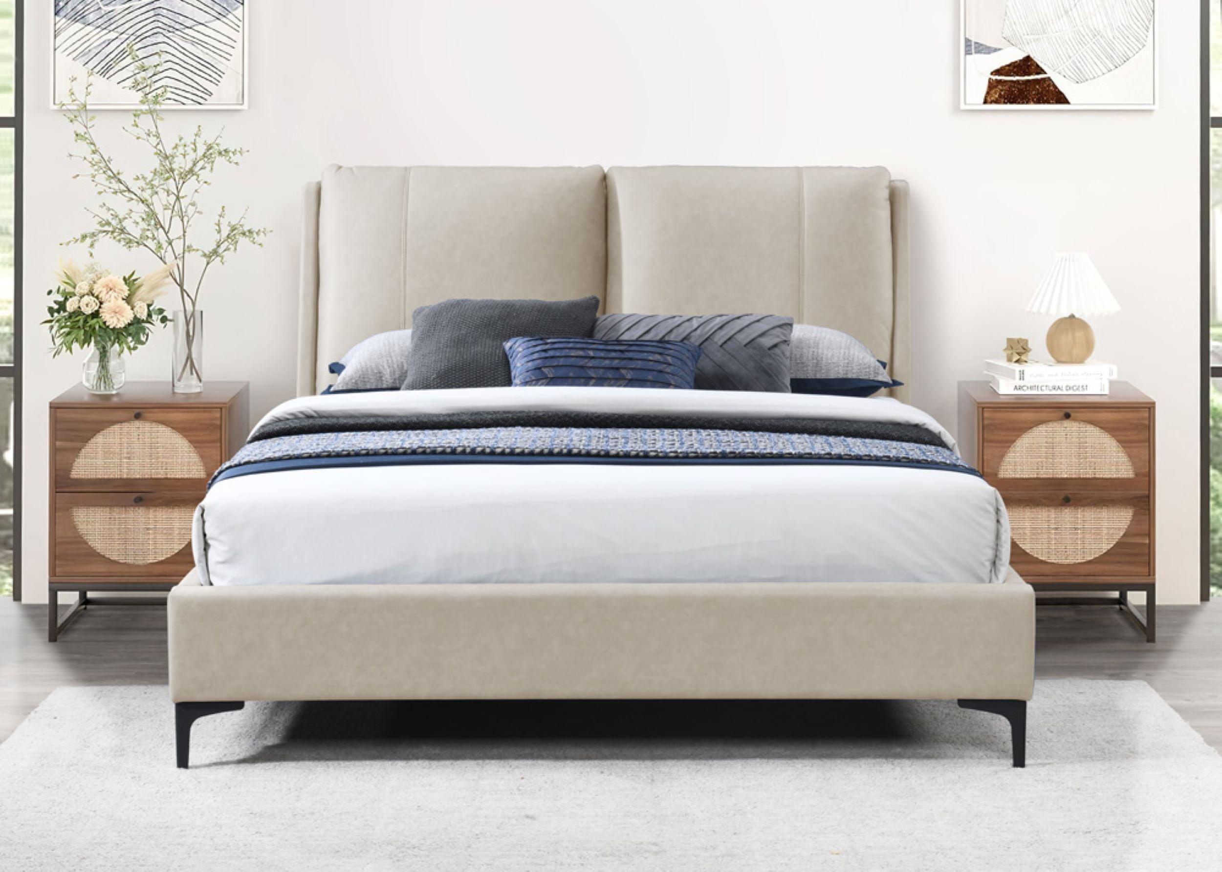 Upholstered Queen Bed