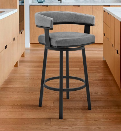 Armen Living Lorin Swivel Bar Stool