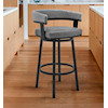 Armen Living Lorin Swivel Bar Stool