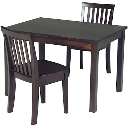 Transitional Juvenile Table in Rich Mocha