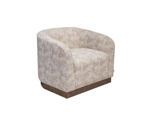 Contemporary Armchair with Accent Pillow