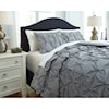 Ashley Furniture Signature Design Bedding Sets King Rimy Gray Comforter Set