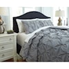 Signature Design by Ashley Furniture Bedding Sets King Rimy Gray Comforter Set