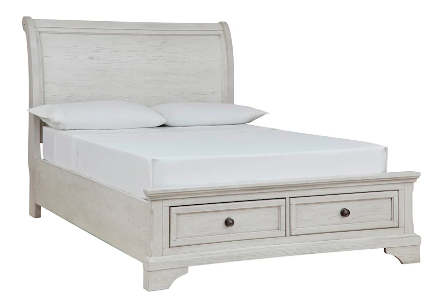 Robbinsdale Full Sleigh Bed with Storage by Signature Design by Ashley at Furniture Fair - North Carolina