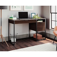 Modern Industrial Single Pedestal Desk with Pencil Drawer and File Drawer