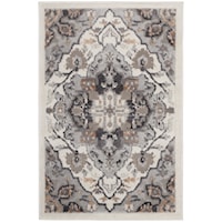 2' x 3' Ivory Grey Rectangle Rug