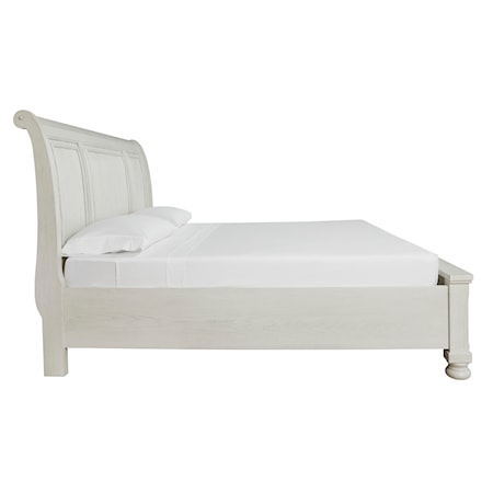 King Sleigh Bed with Storage