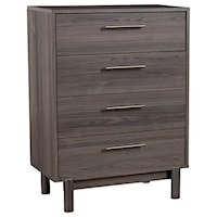 Contemporary Drawer Chest with Smooth-Gliding Drawers