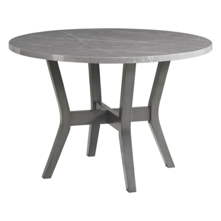 AMBER GREY FAUX MARBLE 5 PIECE | DINING SET