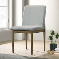 Mid-Century Modern Upholstered Dining Chair