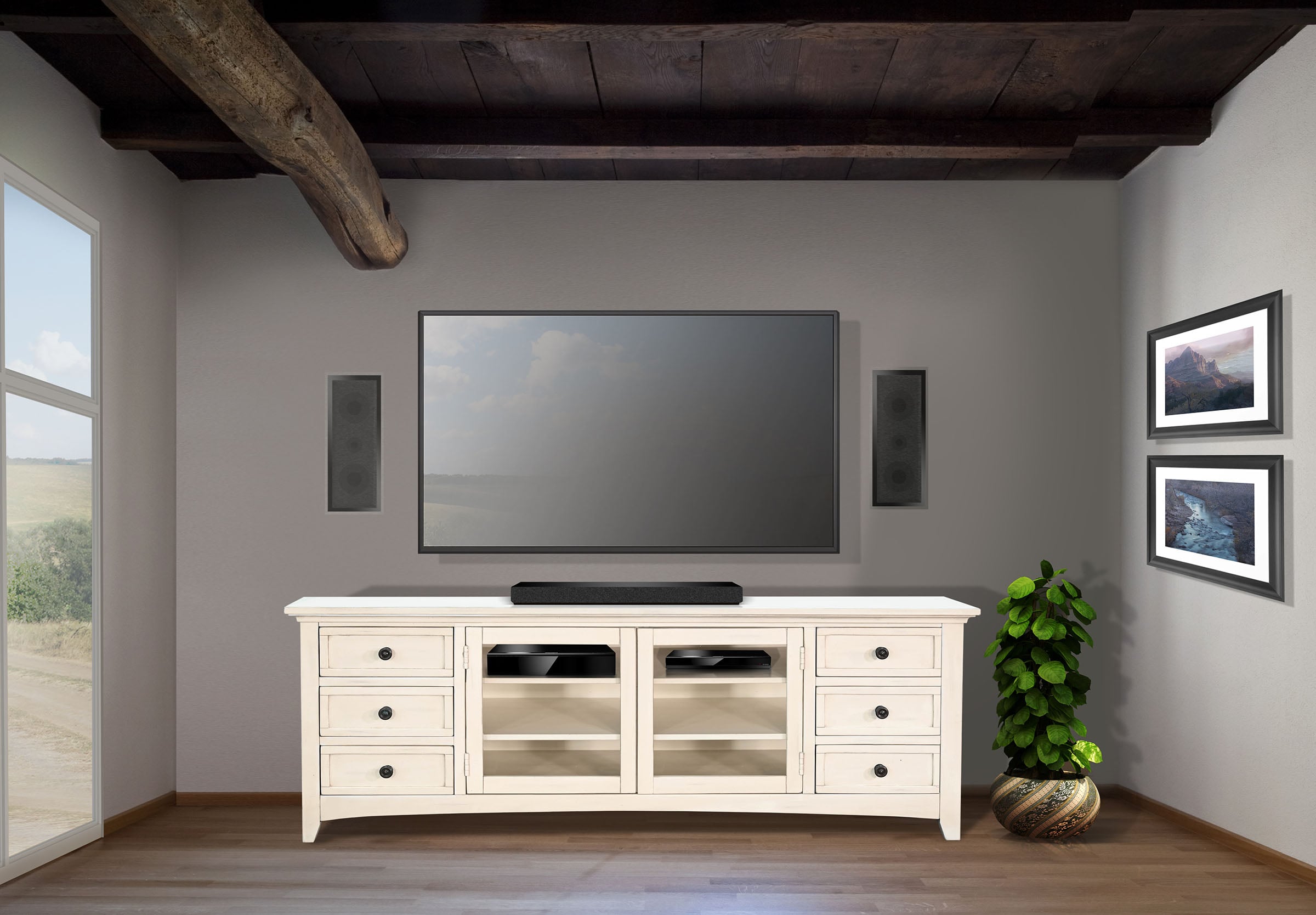 72" Media Console