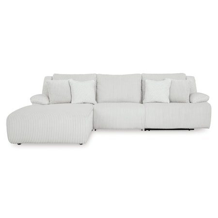 3-Piece Reclining Sectional with Chaise