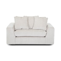 Casual Chair with 3-Throw Pillows