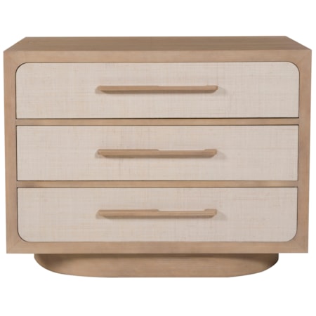 Wide 3-Drawer Nightstand