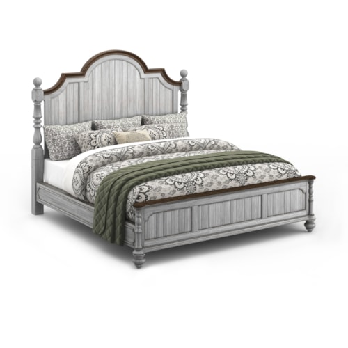 Relaxed Vintage King Poster Bed