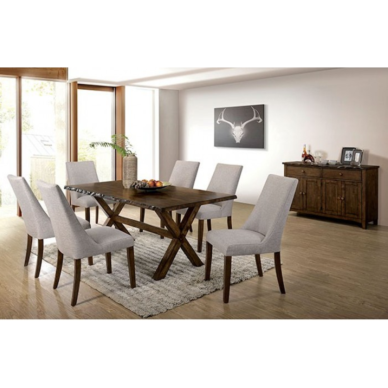 Furniture of America Woodworth Dining Table